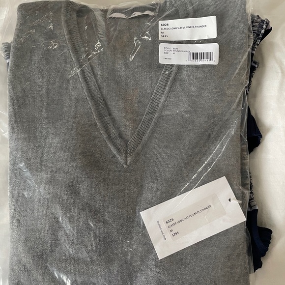 Classic Long Sleeve Grey Sweater - Picture 1 of 2